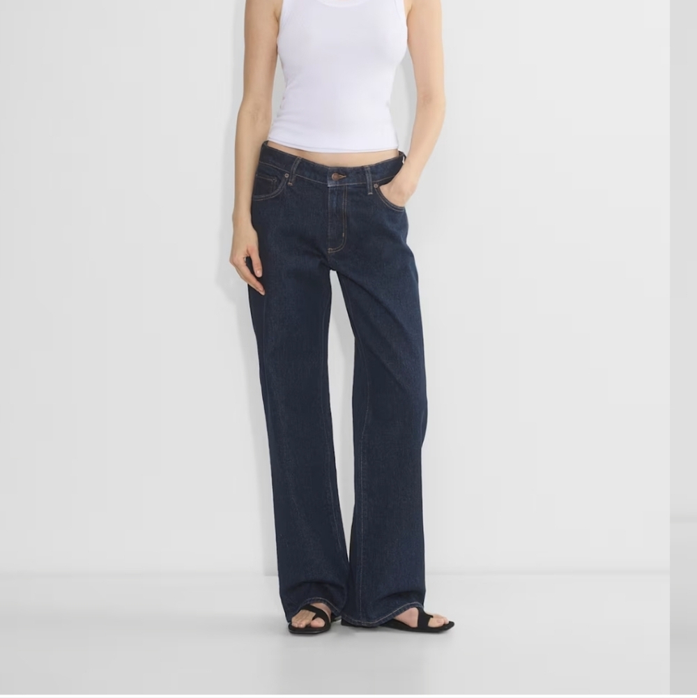 Denim Forum 32W Salma Curve Fit Super Lo-Rise Baggy Jean